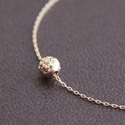 ネックレス レディース 18金 スクランブル カットボール ペンダント  