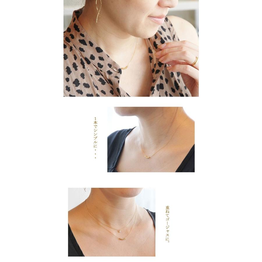 ネックレス レディース ミラーボール K18 18K 18金 ゴールド WG