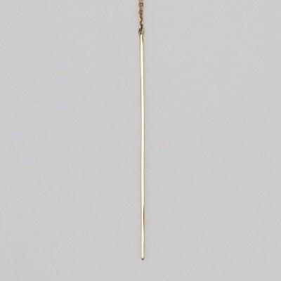 ロングネックレス レディース K18 Y字 チェーン シンプル 70cm あすつく対応 18K 18金 WG ゴールド ホワイトゴールド 小豆 バー 棒 おしゃれ トレンドの画像