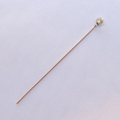 ピアスキャッチ ベネチアチェーン K18 18K 18金 ゴールド PG WG ホワイトゴールド 片耳用 0.5ペア 1個華奢 揺れる レディース 女性 おしゃれの画像