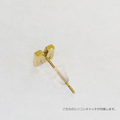 ピアス レディース イニシャル スタッド アルファベット K18 18K 18金 ゴールド シンプル ピアス 華奢 繊細 レディース 女性 おしゃれ メール便送料無料｜merci-j｜21