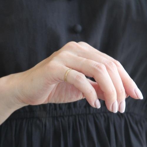 指輪 レディース シンプル 18金 プラチナ ピンキーリング おしゃれ