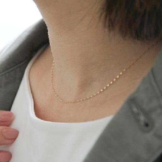 ネックレス チェーン ペタル 18金 ゴールド 36cm 37cm 38cm 40cm ネックレス チェーン ペタル 18金 ゴールド 36cm 37cm 38cm 40cm