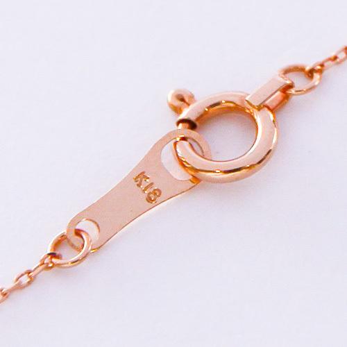 ネックレス チェーン 小豆 18金 PG ピンクゴールド 0.21mm × 0.7mm幅