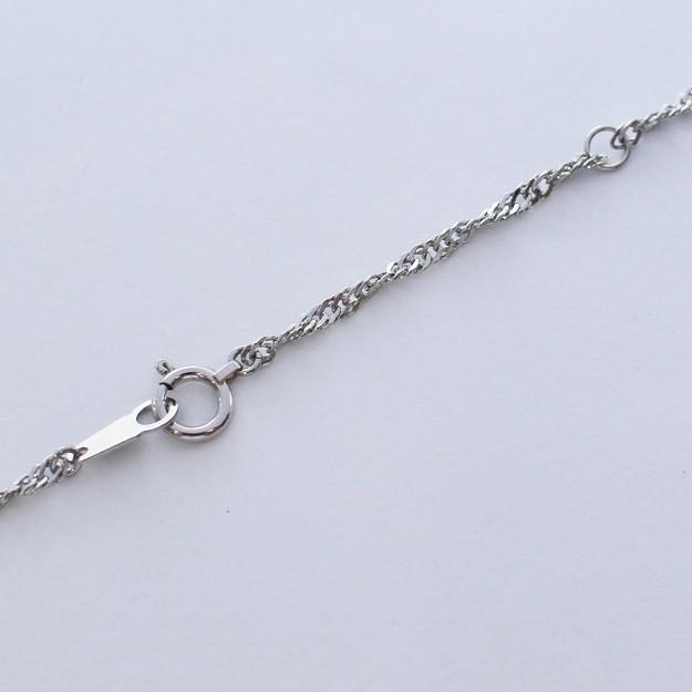 ネックレス チェーン スクリュー プラチナ Pt850 0.18φ×1.0mm幅