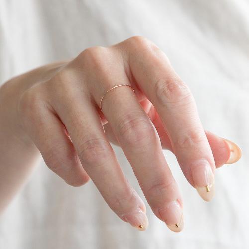 K18PG シンプル 華奢リング　 極細リング 楽天市場】指輪 レディース 極細 K18 ゴールド リング シンプル