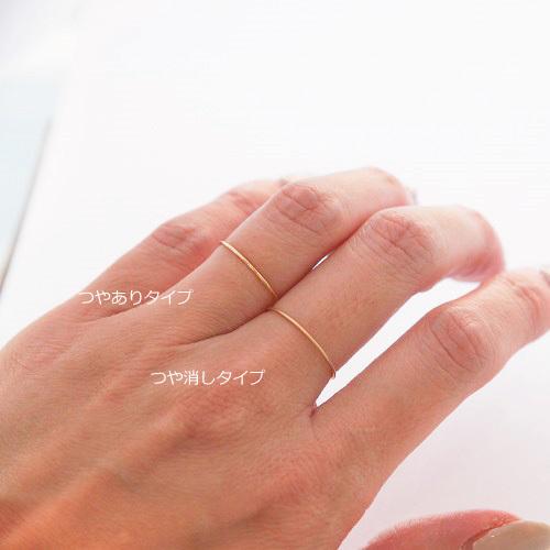 K18PG シンプル 華奢リング　 極細リング 指輪 レディース 極細 リング シンプル 華奢 K18 18K 18金 細い