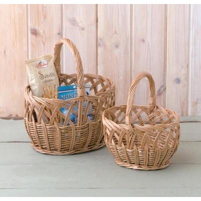 POSH LIVING（ポッシュリビング） ウィッカーバスケット SL 2個セット