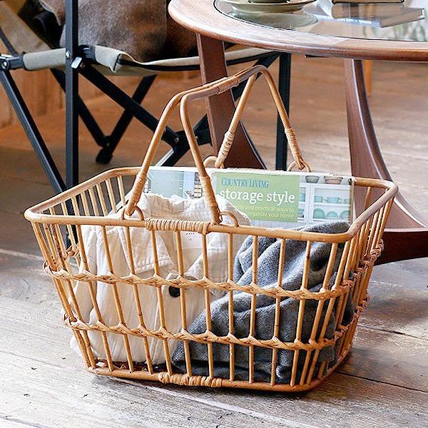 ユグラ マーケットバスケット Lサイズ クレエ Creer クレエ 92010030 収納 バケツ BOX ボックス ランドリー バスケット かご カゴ キッチン リビング(送料無料)