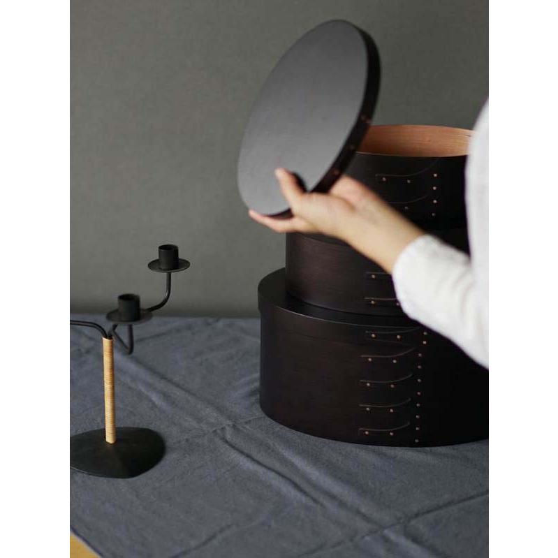 AXCIS（アクシス） シェーカー オーバルボックス L ブラック 黒色