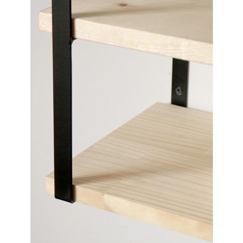 シェルフブラケット　アイアンシェルフ　壁掛　Ｌサイズ8個　Mサイズ6個　セット フレームシェルフ ブラケット L 棚受け アイアンブラケット | ゼネラル