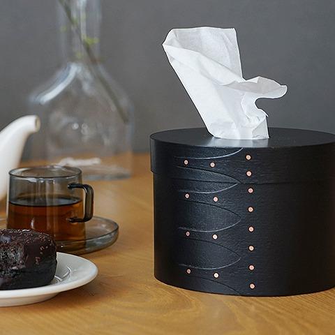 AXCIS シェーカー ティッシュボックス ブラック アクシス Homestead