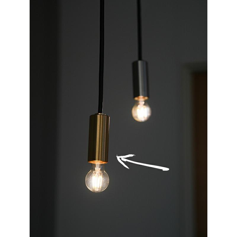 ペンダントライト ブラス Valonta E17 cm ゴールド HS3824 照明パーツaxcis アクシス Homestead ホームステッド 裸電球 ランプ 照明器具 LED電球の画像