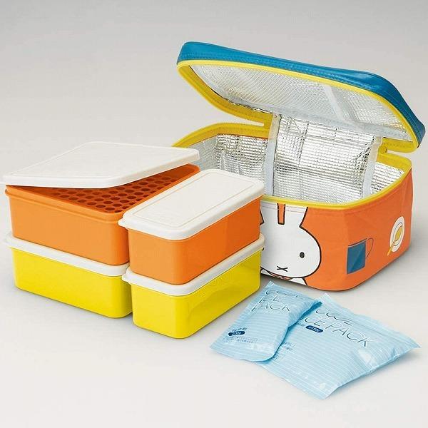 スケーター お弁当箱 2段 保存容器 ミッフィー 3~4人用 保冷バッグ付き
