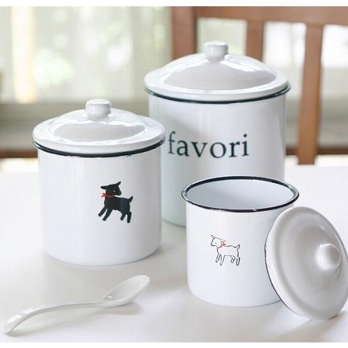 カントリー雑貨 ホーロー容器 保存容器 入れ子 3点 値下げ中