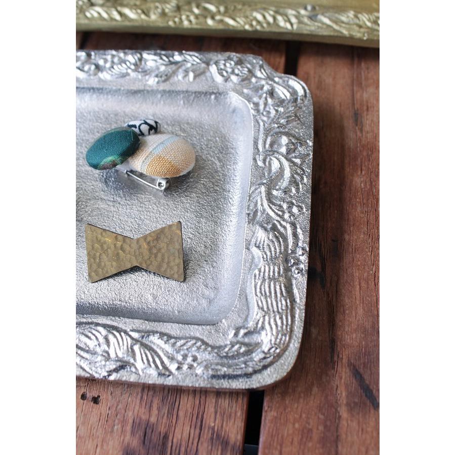 トレー トレイ アルミボタニカル レリーフトレイ ゴールド シルバー