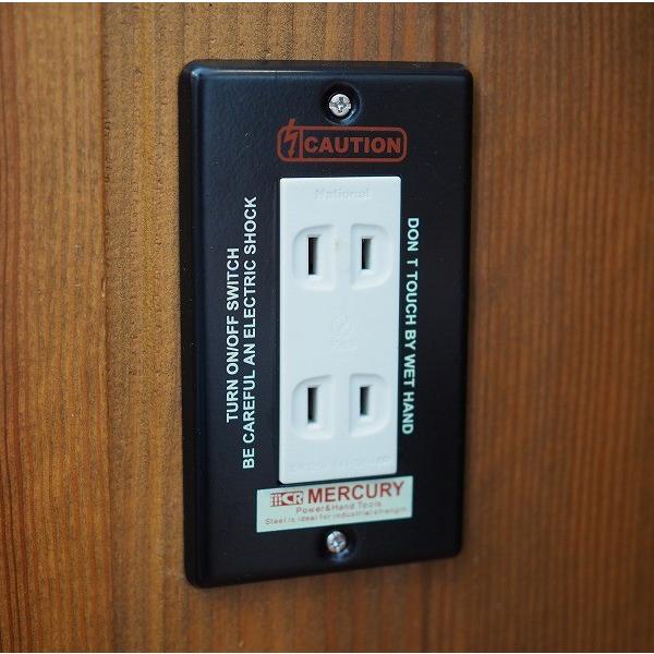 MERCURY（マーキュリー） スイッチプレート 3ヶ口 スイッチカバー