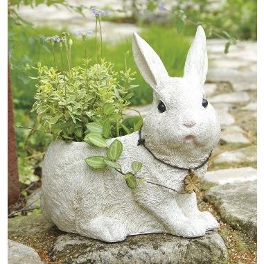 ラビッツファームプランター L うさぎ ウサギ ラビット Rabbit 動物 アニマル 底穴あり プランター 鉢 植木鉢 ポット ガーデニング雑貨 アンティーク 鉢カバー Zx Kh yahoo メルシープレゼント 雑貨屋 通販 Yahoo ショッピング