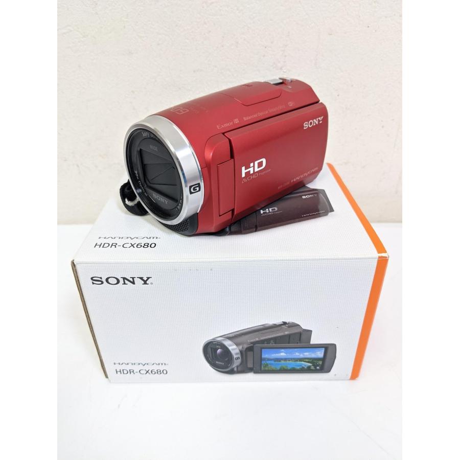 ソニー ビデオカメラ Handycam HDR-CX680 光学30倍 内蔵メモリー64GB レッド HDR-CX680 R｜mercury2022-shop｜02