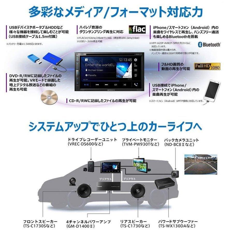 パイオニア 6.8V型ワイドVGAモニター/ DVD-V/ VCD/ CD/ Bluetooth/ USB/ チューナー・DSPメインユニット carrozzeria(カロッツェリア) FH-8500DVS｜mercury8787｜03