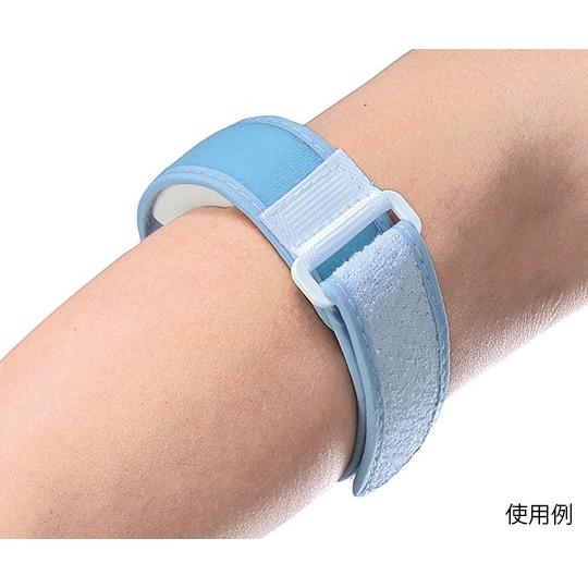 テニスエルボーサポーター ブルー 19821 前腕最大周囲20〜27cm 幅3cmx長さ40cm 1個 アルケア【条件付返品可】|merecare|02