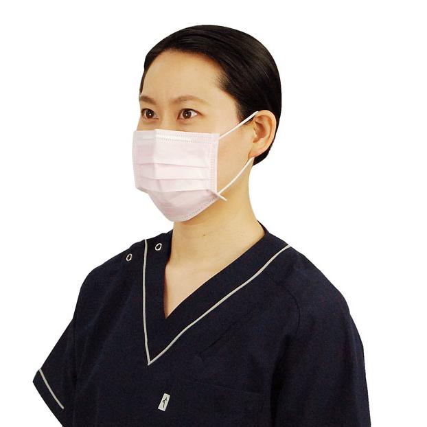 サージマスクCP 樹脂ノーズ ピンクS 076164 医療用 サージカルマスク 1箱50枚入 竹虎【返品不可】 | 竹虎 | 02