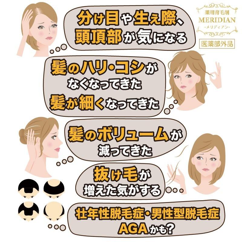 育毛剤 医薬部外品 MERIDIAN-メリディアン-6本セット 薬用育毛剤 男性用 女性用 |  | 06