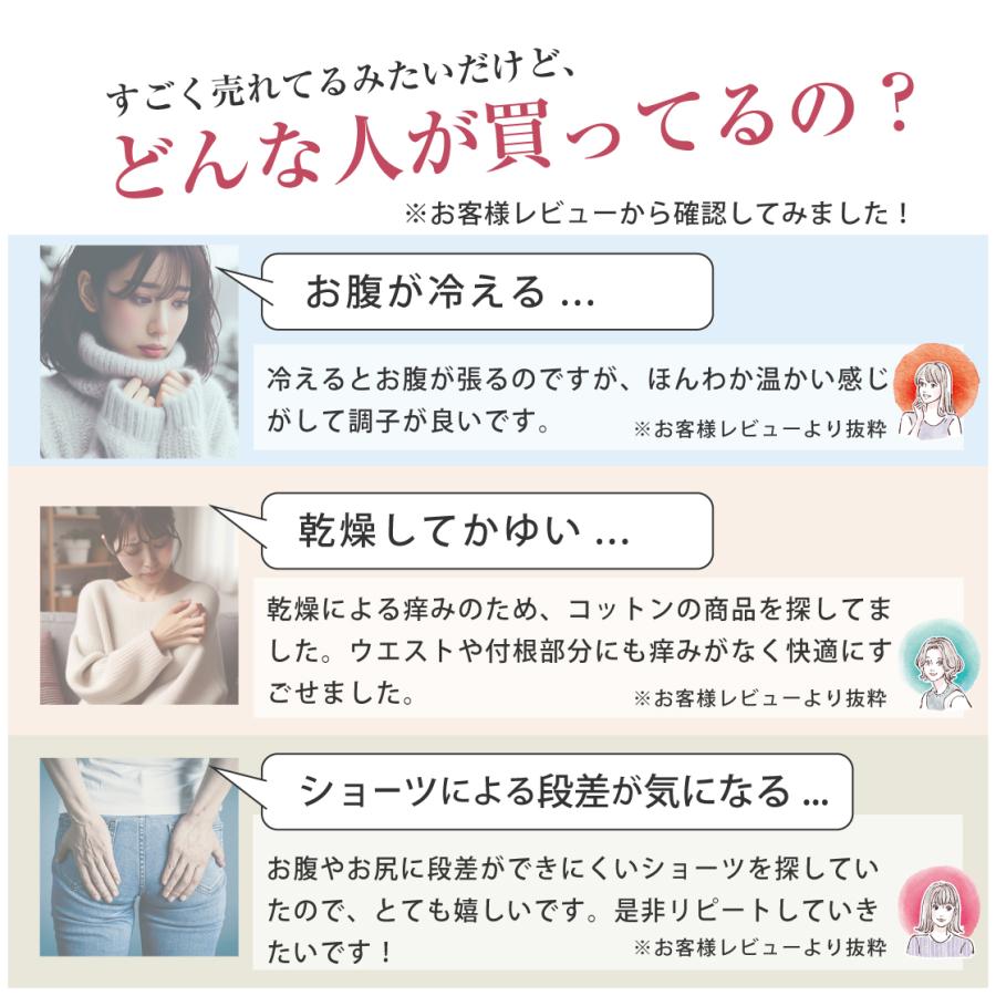 [6枚セット] ハイウエスト ショーツ レディース パンツ インナー ノーマル ショーツ 無地 女性 下着 深め 深履き 綿 おしゃれ | Lino Ulu | 18