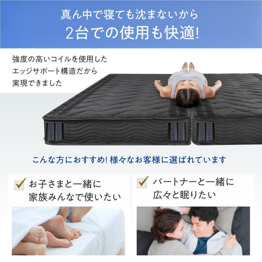 マットレス ポケットコイル シングル 極厚20cm 高密度コイル 硬め 爆買