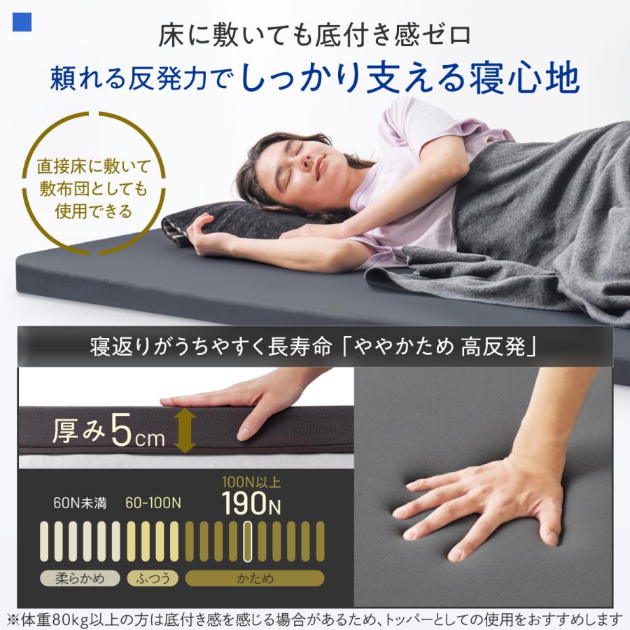 INOSLEEP マットレス ダブル 5cm へたりにくい 軽い 軽量 通気性 爆買