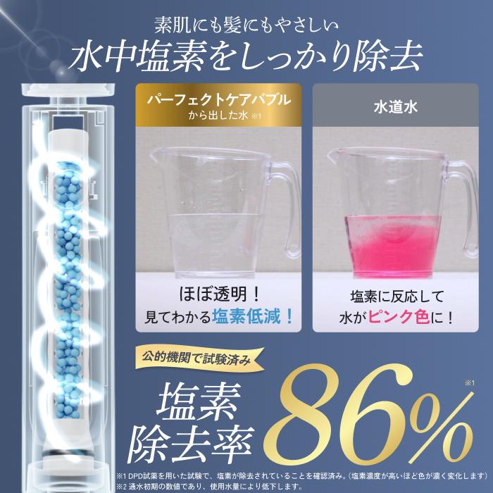 塩素除去カートリッジ パーフェクトケアバブル専用 シャワーヘッド