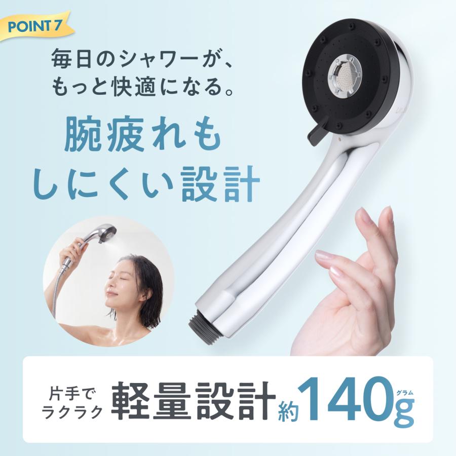 節水 シャワーヘッド Ur.Salon ナノバブル 4段階水流 水流切替 爆買