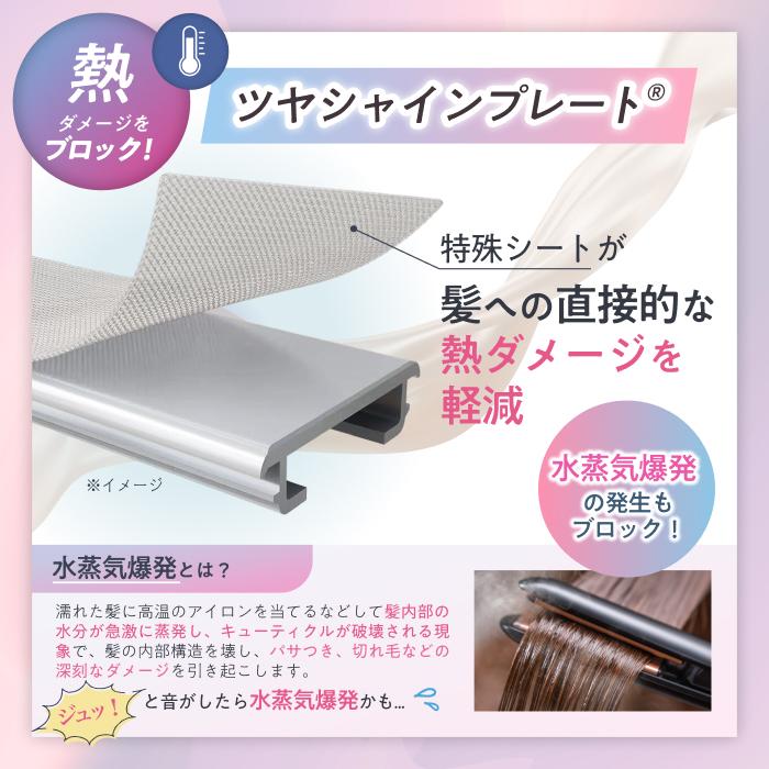 Ur.Salon ヘアアイロン 28mm 日本企業 60℃〜230℃の5℃刻み 瞬間水分蒸発