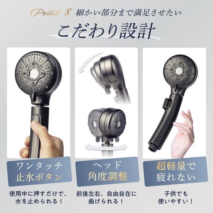 マイクロナノバブル シャワーヘッド UrSalon ミスト スキンケア 塩素除去 爆買 |  | 11