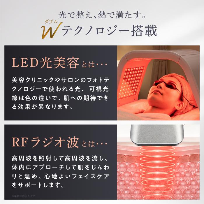 Ur.Salon 美顔器 RF 高周波 6.78MHz ラジオ波 赤色LED 温感 全顔 3段階