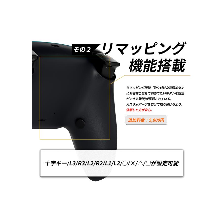PS5 カスタムコントローラー 背面ボタン ボタンタイプ FPSに最適 