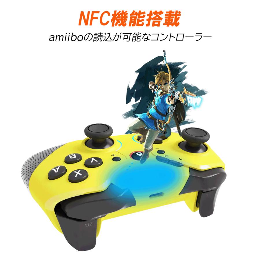 Nintendo Switch / Lite / 有機EL コントローラー PC android iOS 対応 ワイヤレスコントローラー amiibo対応 ジャイロセンサー プロコン 背面ボタン搭載｜merkag｜08