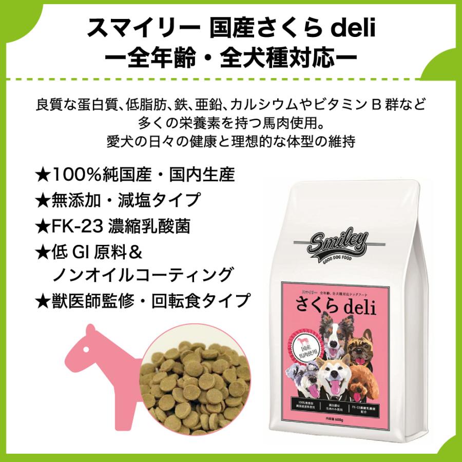 スマイリー 国産さくらdeli 1.5kg 犬 フード 犬用 ドッグフード