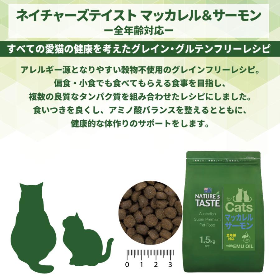 ネイチャーズテイスト キャット マッカレル＆サーモン 800g(200gx4袋