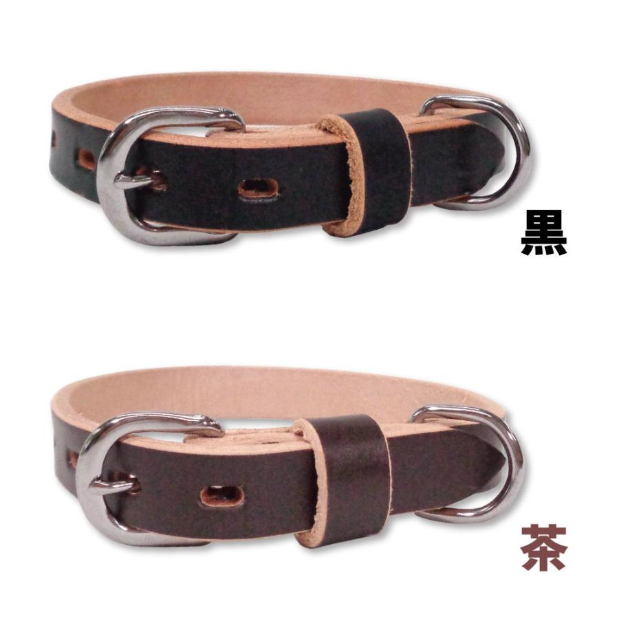 岡野製作所 ソフトなめし平首輪 #24 幅23mm 犬 首輪 牛革 カラー 犬用