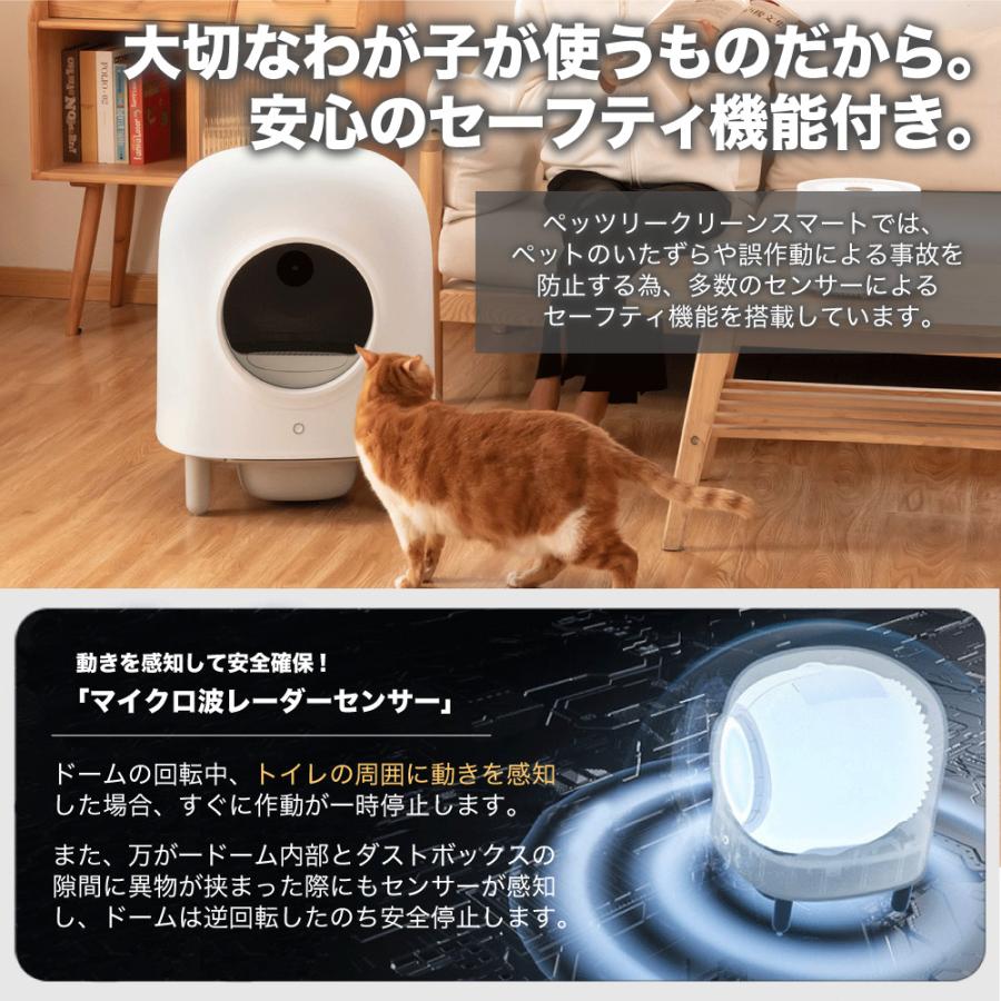 全自動 猫トイレ ペッツリー クリーン スマート Wi-Fi 大型 猫 トイレ