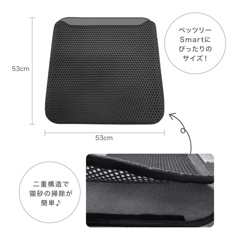 petreeSMART 全自動猫トイレ　猫砂取りマット付 Amazon | PETREE ペッツリー 猫 自動トイレ 猫用 トイレ 自動 全