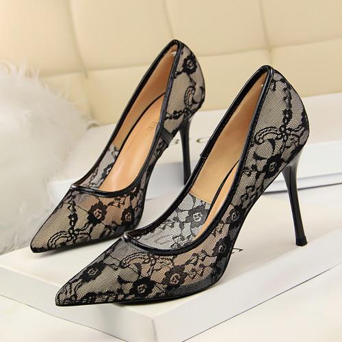 お洒落 ハイヒール レース かわいい セクシー パーティー ピンヒール Ditmxog9jn ファッション Ladosur Cl