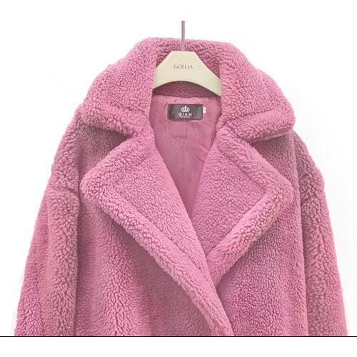 MSGM ボア生地コート　ピンク cef157594aeec8f4186898495dbeb6