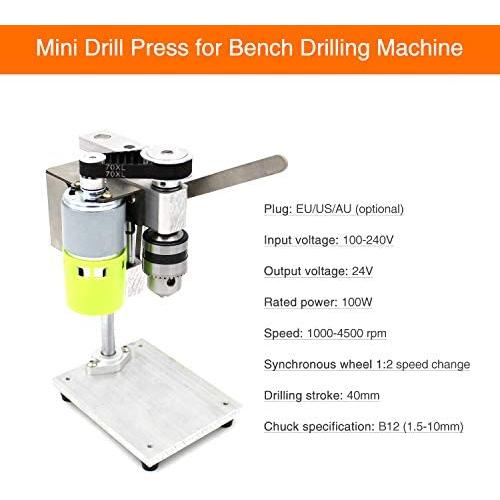 即納分 Kk Moon ベンチドリル 機械 小型ドリル 出版物diy 木製 金属 電動工具の 可変的 速度 チャック1 5 10mmミニチュア 小さい 買い特価 Leonhouseprivateclinic Com