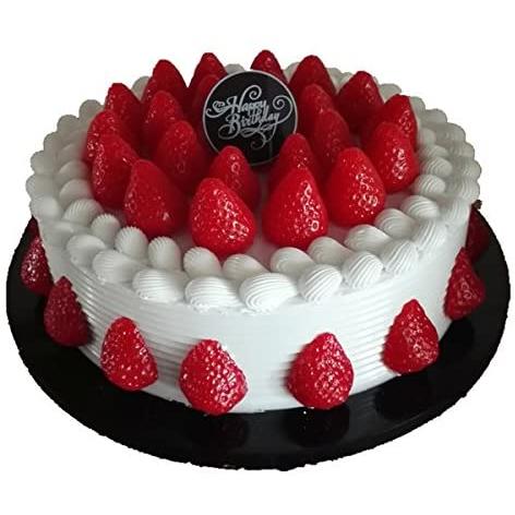 最安値挑戦 Jiroo ホールケーキ イチゴ 生クリーム ホール ケーキ デコレーションケーキ ディスプレイ 本物 そっくり 食品サンプル 25cm 売れ筋 Cepici Gouv Ci