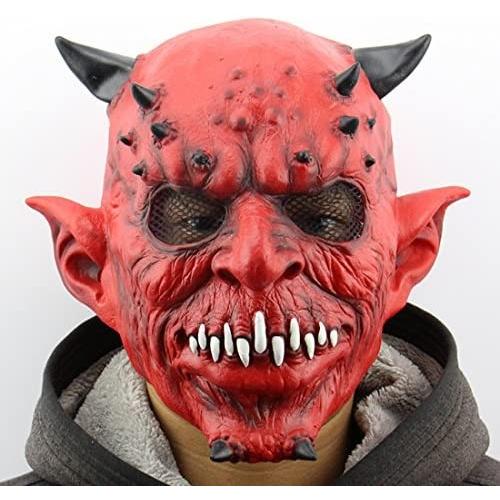 ハロウィン パーティー用マスク 赤鬼 悪魔 超リアルマスク 怖いです 宇宙人 サタン デーモン 牛魔王 ゾンビ ウィッグ お面 仮面 レッド Mrk Umy02t3gd ミーロック 通販 Yahoo ショッピング