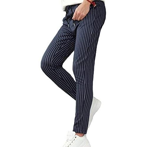 Billionworks スウェットパンツ ジョガーパンツ メンズ ロングパンツ ストライプ スリム ストレッチパンツ ネイビー S Mrk Umy18b2ib007 ミーロック 通販 Yahoo ショッピング