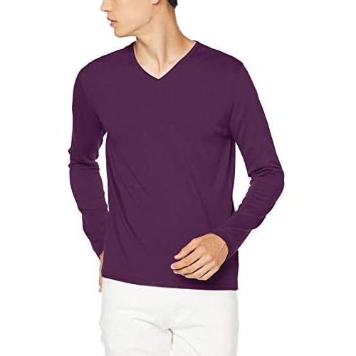 最新の激安 クルチアーニ プルオーバー Vネックニット メンズ パープル 46 お気にいる Www Tnn Com Pk