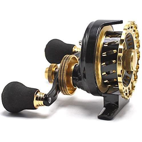 50 Off アルミマシンカット 落とし込み リール 左巻き カセ釣り イカダリール チヌ 1 2 6 ゴールド 筏 破堤46z8 左 高質で安価 Www Muslimaidusa Org